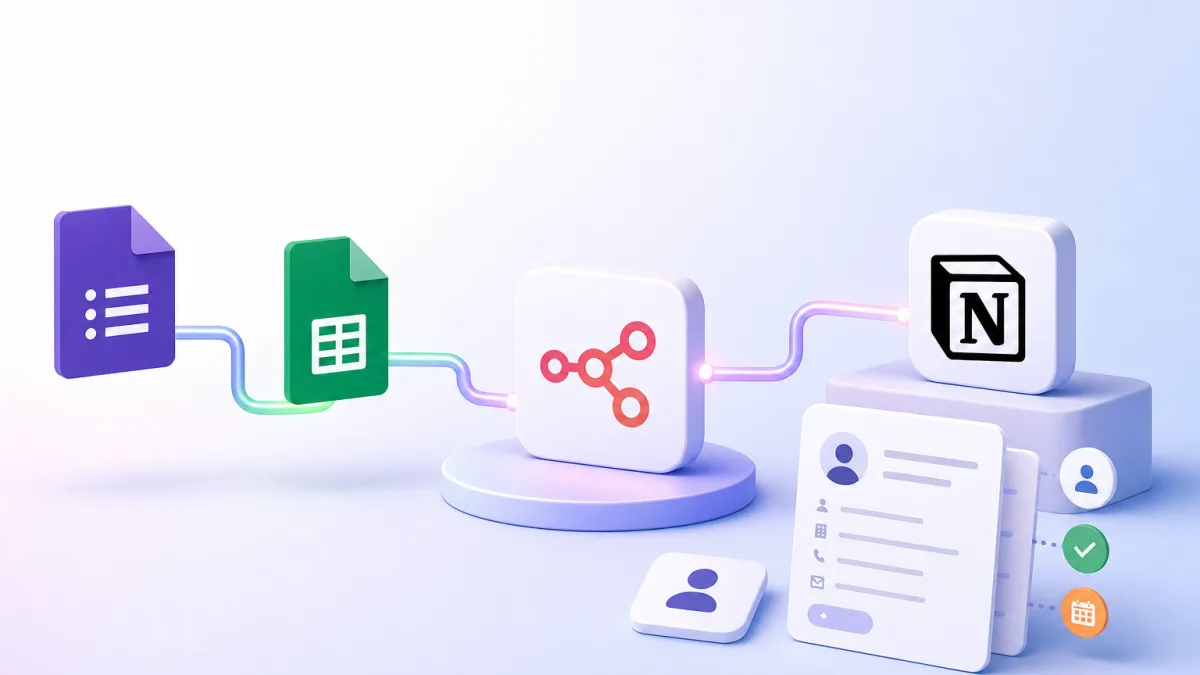 Mini CRM: Simpan Lead Otomatis ke Notion via n8n