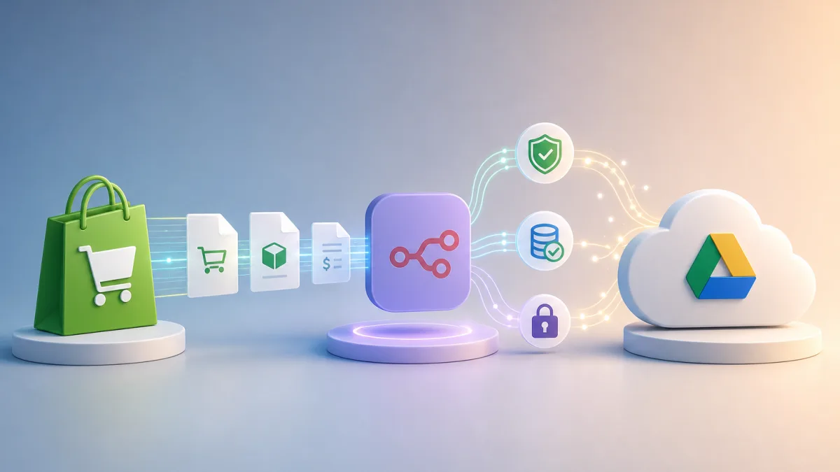 Backup Otomatis Order Shopify ke Google Drive